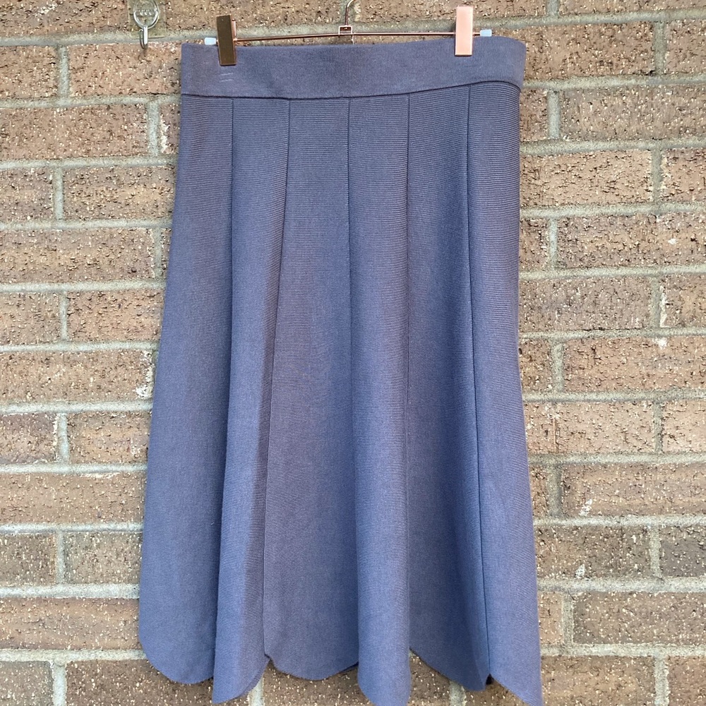 Olivia and Grace Knit Skirt with Scalloped Hem, NEW, S